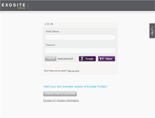 Tablet Screenshot of portals.exosite.com